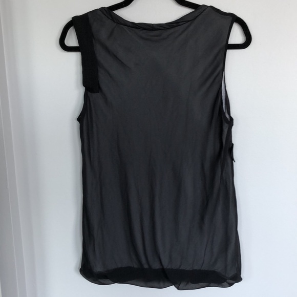 CAbi Black Mesh Overlay Top with Jewels #155 - Picture 6 of 9
